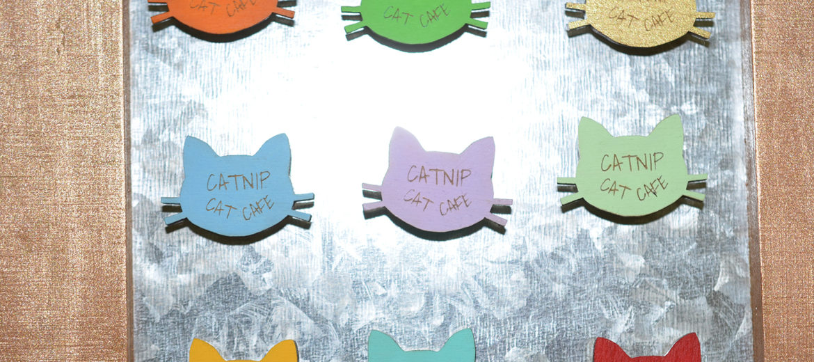 Catnip Cat Cafe Magnet