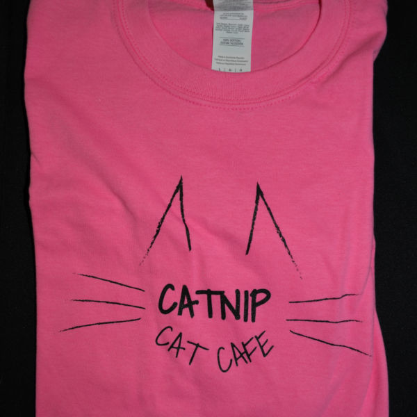 Pink Catnip Cat Cafe T-Shirt